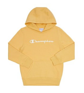 soft yellow champion hoodie
